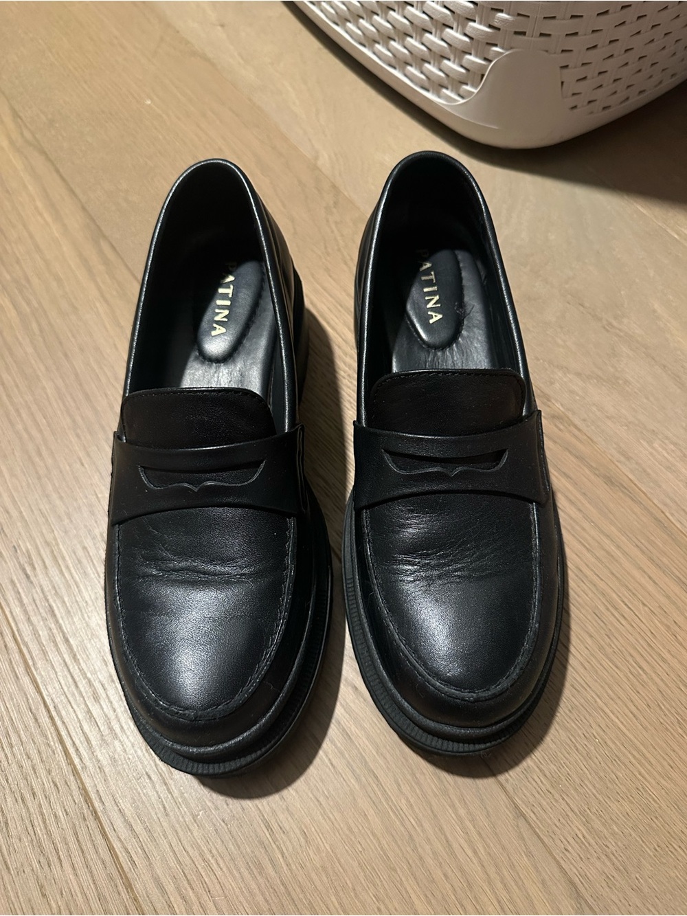Black Chunky Loafers